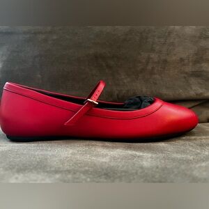 M. Gemi Red Ballet/Mary Jane Flats with Decorative Strap sz EU38.5/ US 8